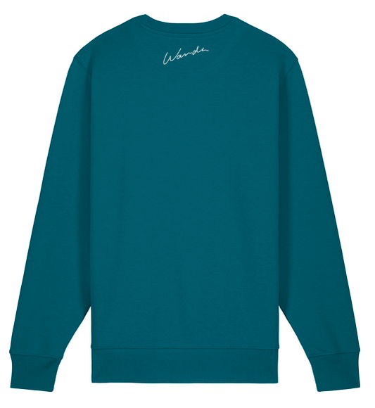WANDA Pullover "Amore Auto" ocean depth