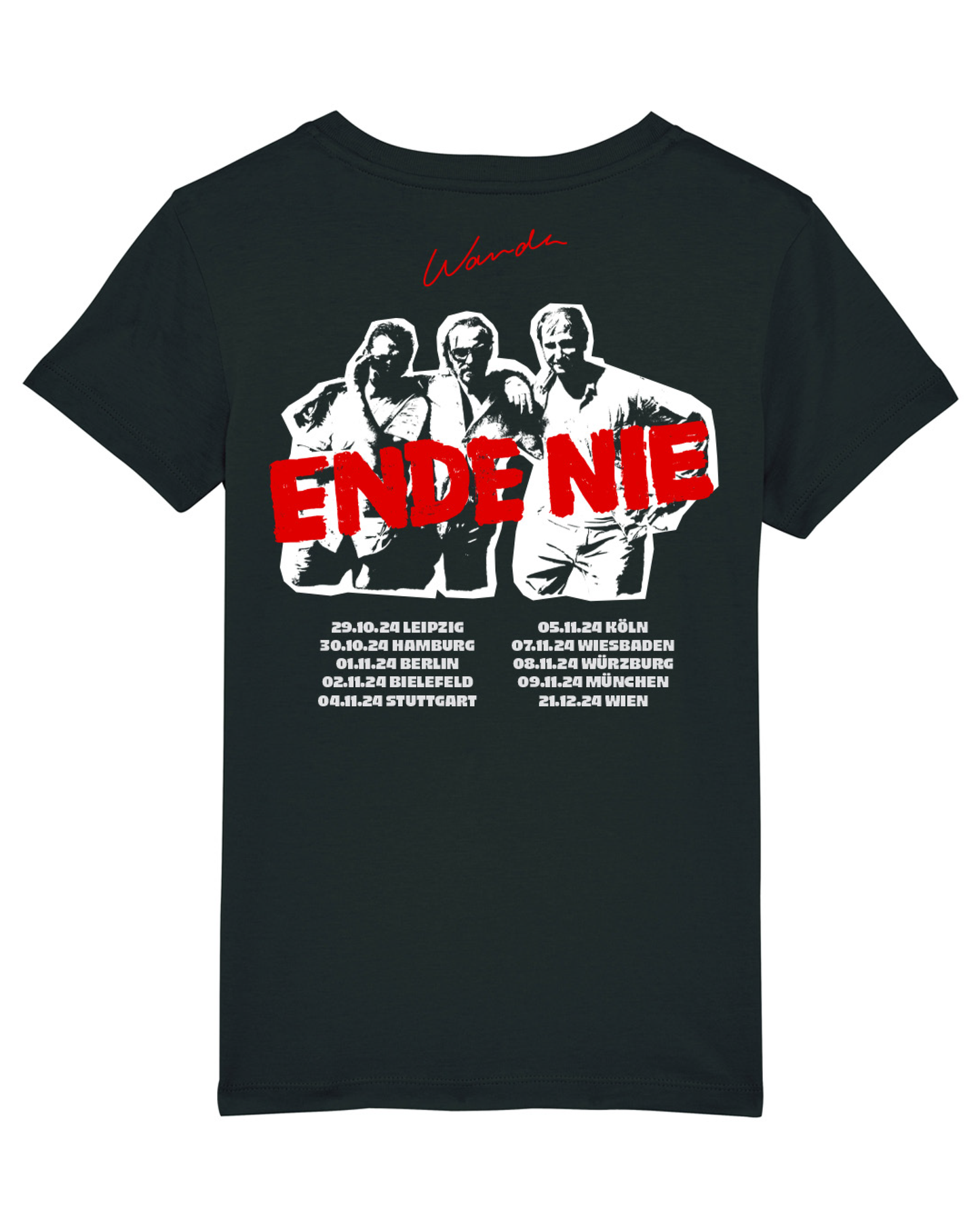 WANDA T-Shirt "Ende Nie 2024" schwarz