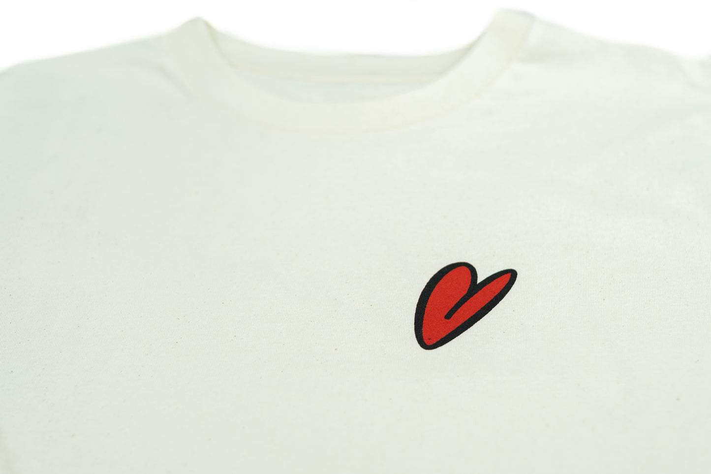 WANDA T-Shirt "Herz" natural raw