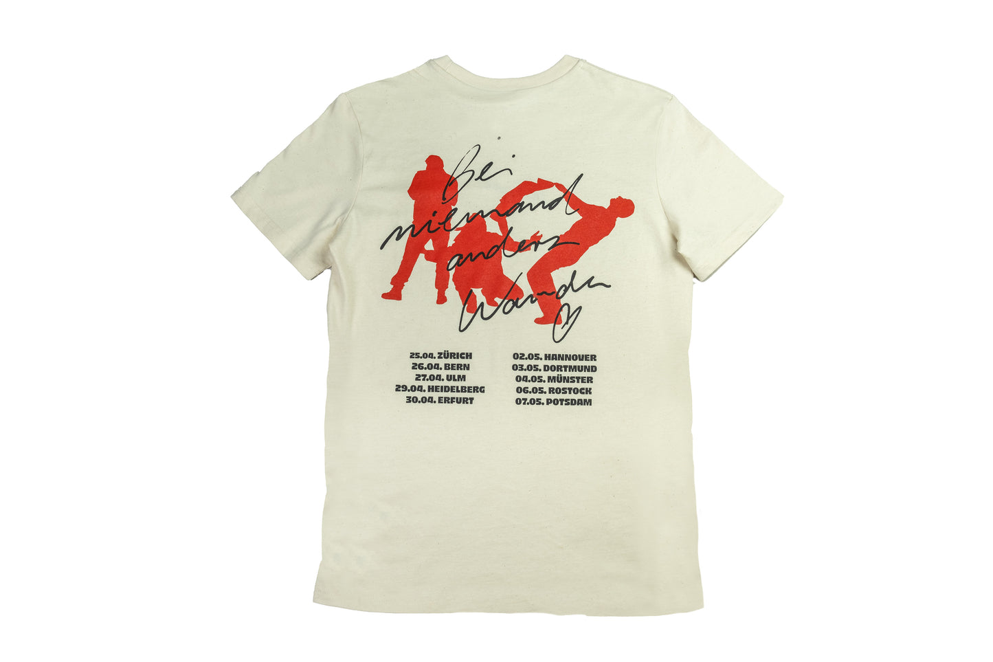 WANDA T-Shirt "Bei niemand anders Tour 2024" natural raw