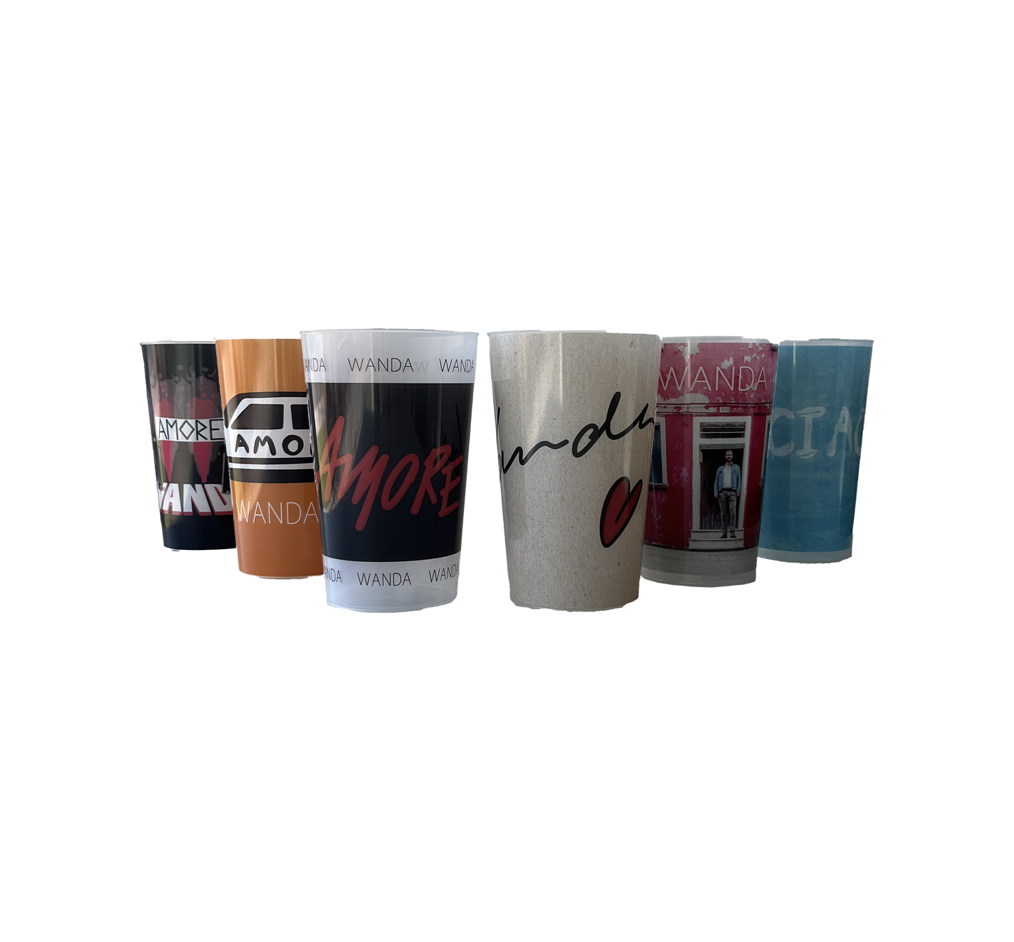 WANDA Trinkbecher 6er Set