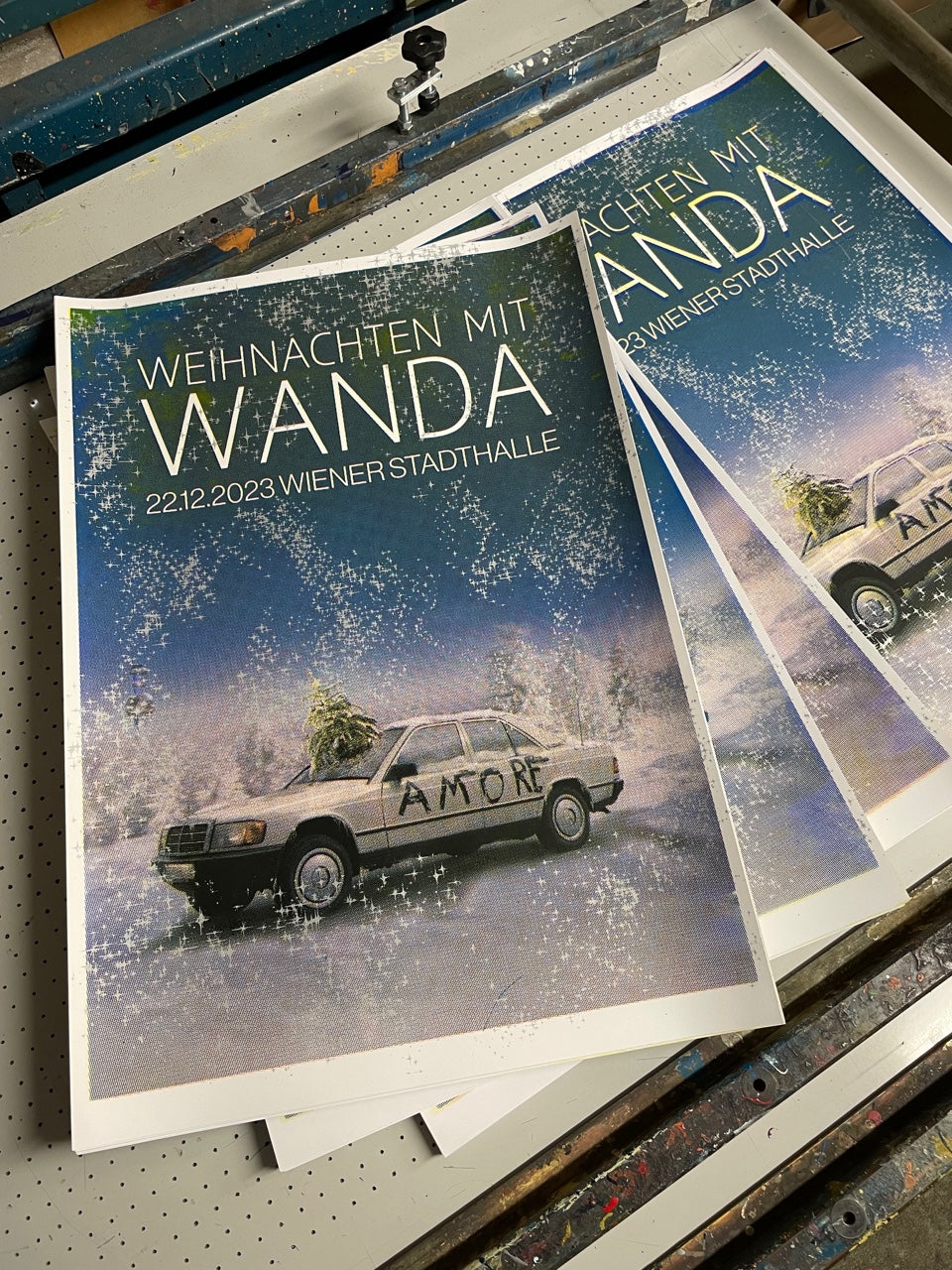 WANDA Siebdruckposter "Weihnachten mit Wanda"