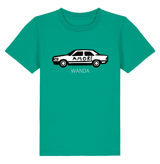 WANDA Kindershirt "Amore Auto" go green