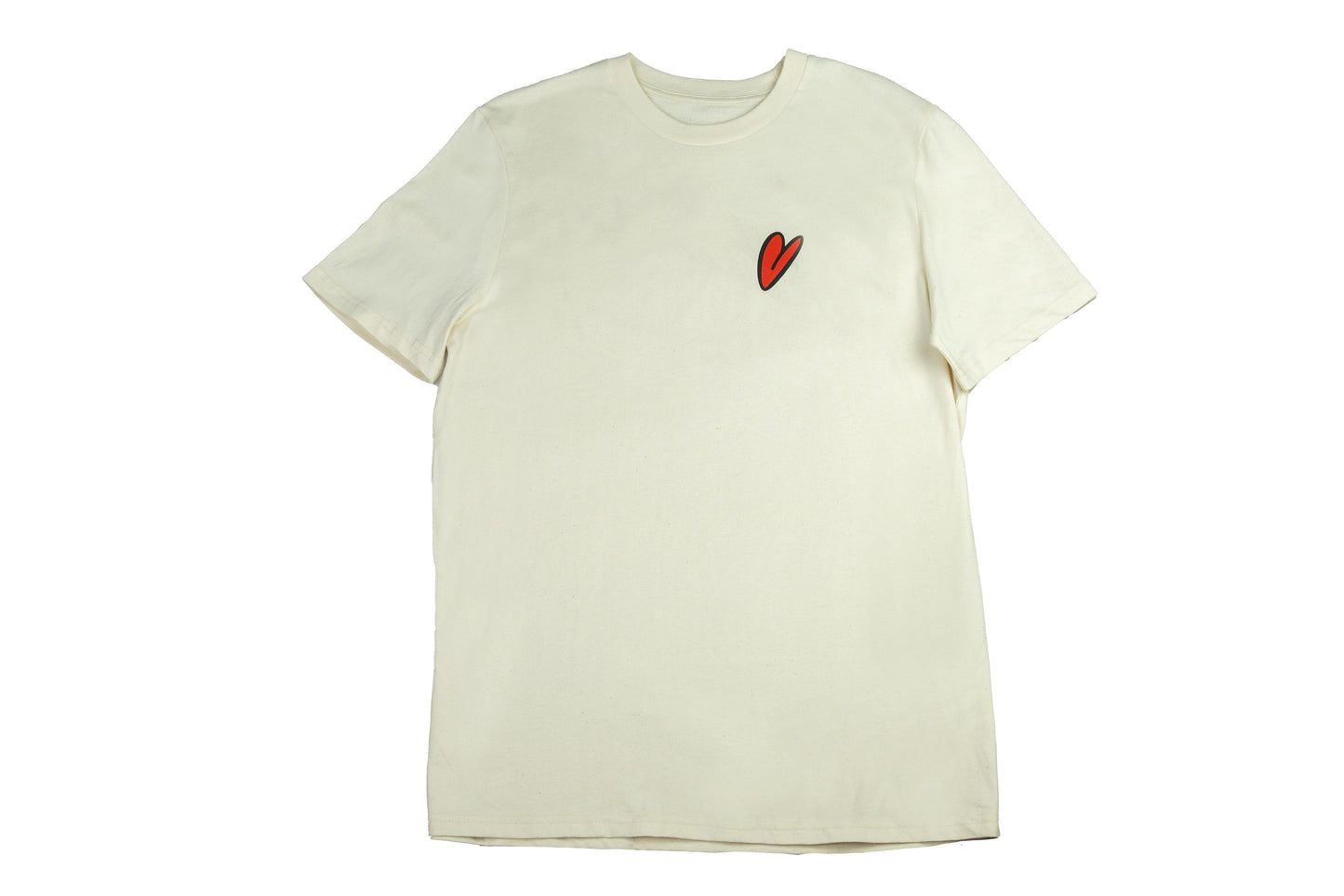 WANDA T-Shirt "Herz" natural raw