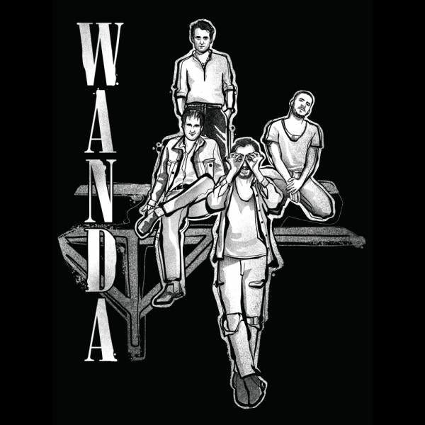WANDA Girlie-Shirt "Band" (schwarz)