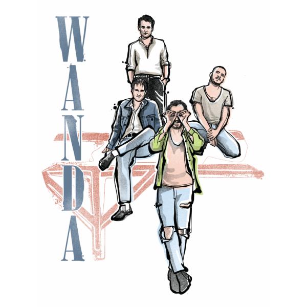 WANDA Girlie-Shirt "Band" (natural)