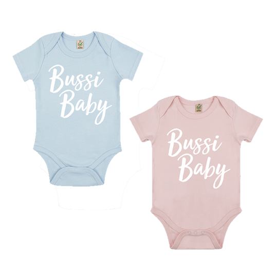 WANDA Strampler "Bussi Baby" (rosa / blau)